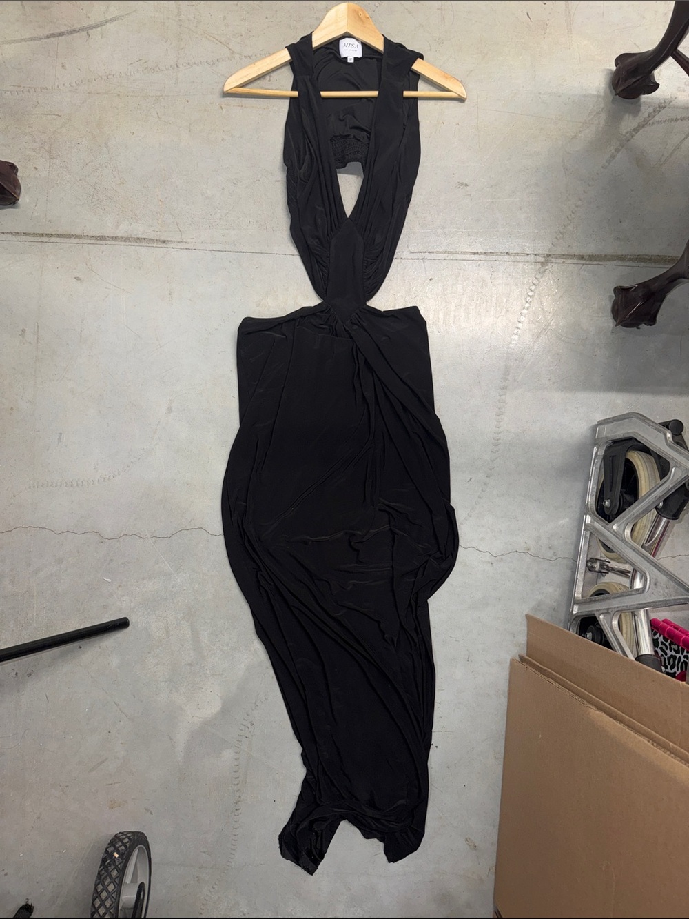 Misa Los Angeles Black Sleeveless Maxi Dress